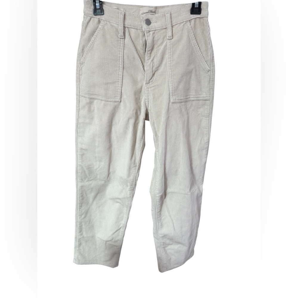 Universal Thread Women's Cream Corduroy High Rise Pants